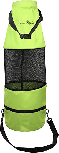 Bolsa de basura para barco, tela Oxford de malla 600D resistente con cremallera inferior y cierre de goma superior, a prueba de fugas y lavable para