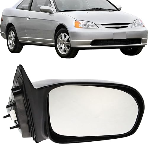 Espejo lateral de repuesto para Honda Civic DX EX GX LX 2001 2002 2003 2004 2005 - Espejo lateral del pasajero incluye vidrio transparente, carcasa, disponible en Yaxa Guatemala