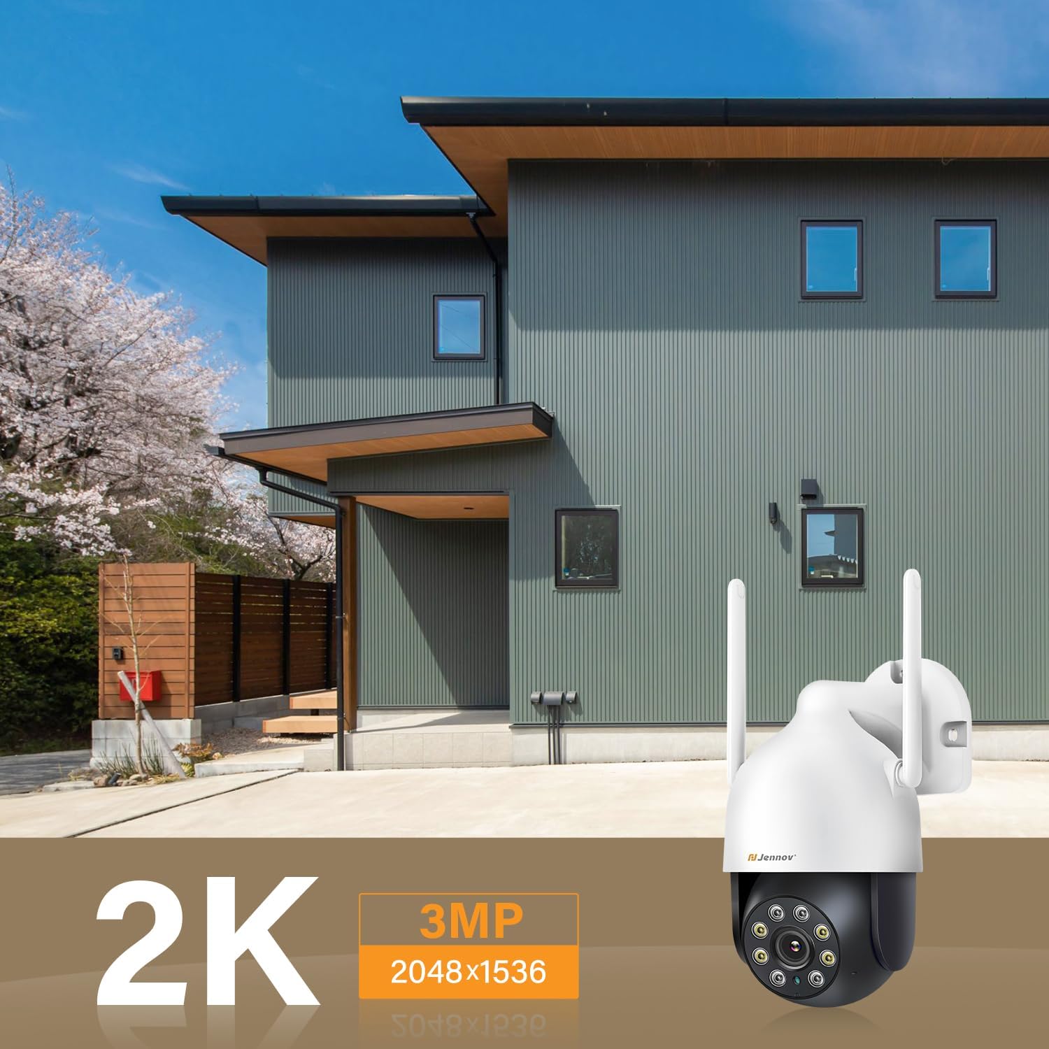 Jennov 2K Security Camera Wireless Outdoor User Manual