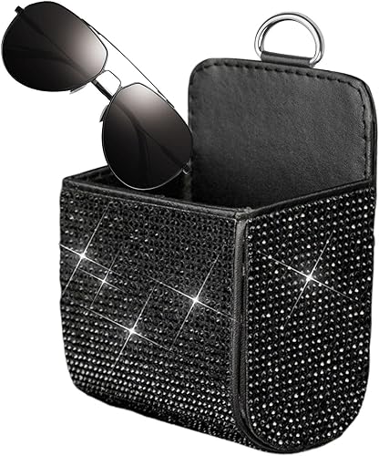 Miniatura 10 de Bolsa de almacenamiento para ventilación de automóvil, bolsa de almacenamiento de ventilación para automóvil, con gancho fijo y clip de ventilación,