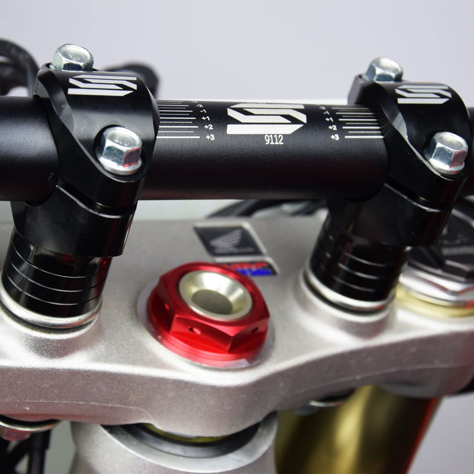 SCAR Pontets Guidon Fourche 28mm Compatible avec HONDA CR CRF CR-F 125 250 450 99-26