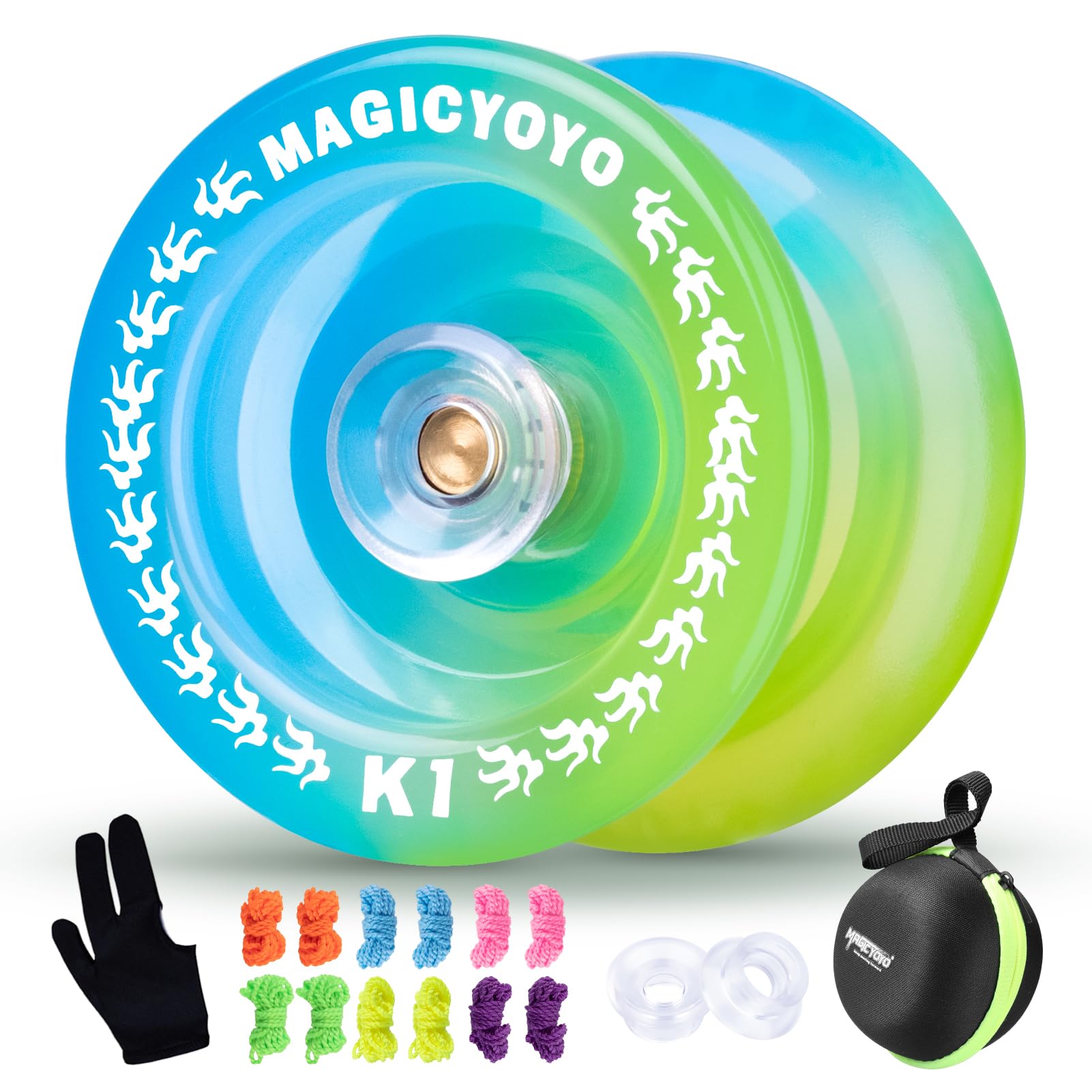 MAGICYOYO JoJo V8S Yoyo professionnel Finger Spin Yoyo pour débutants et confirmés, yo-yo