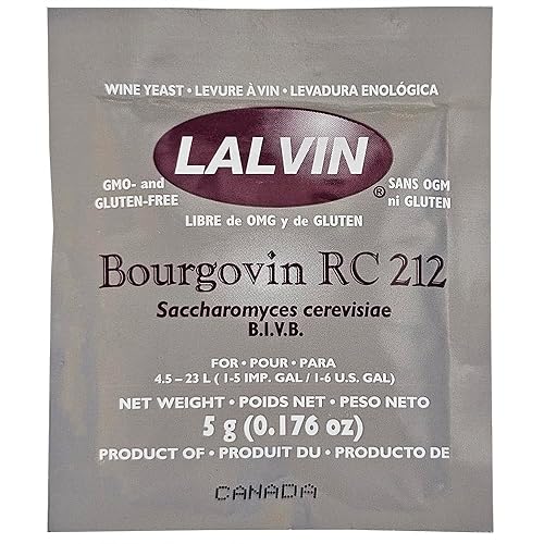 Miniatura 8 de Lalvin Bourgovin RC 212 Saccharomyces Cerevisiae 5 G. Bolsa
