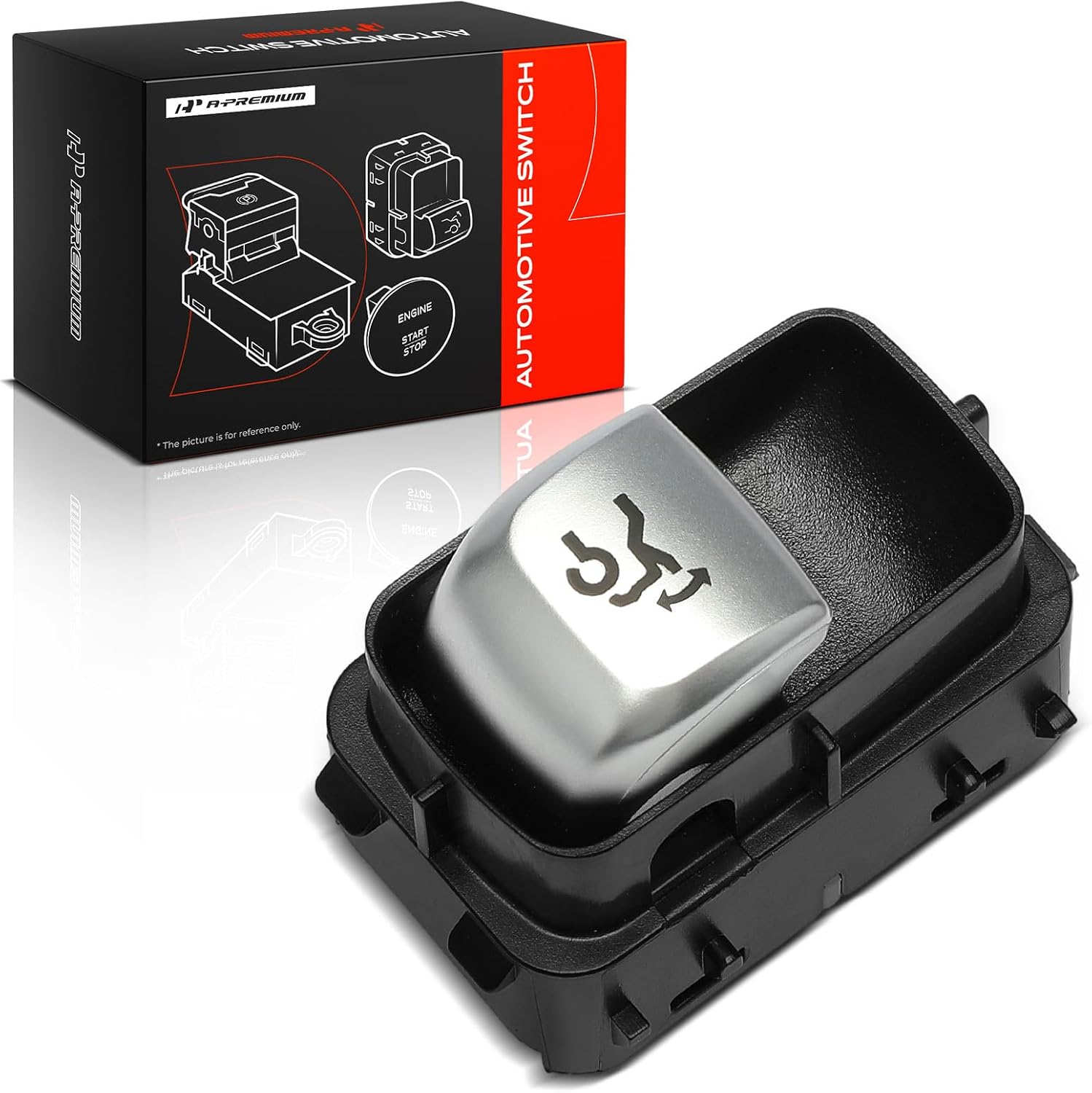 A-Premium Decklid Release Switch Fit for Mercedes-Benz E300 2017-2019, witho Bezel, 4 Pin, LHD or RHD