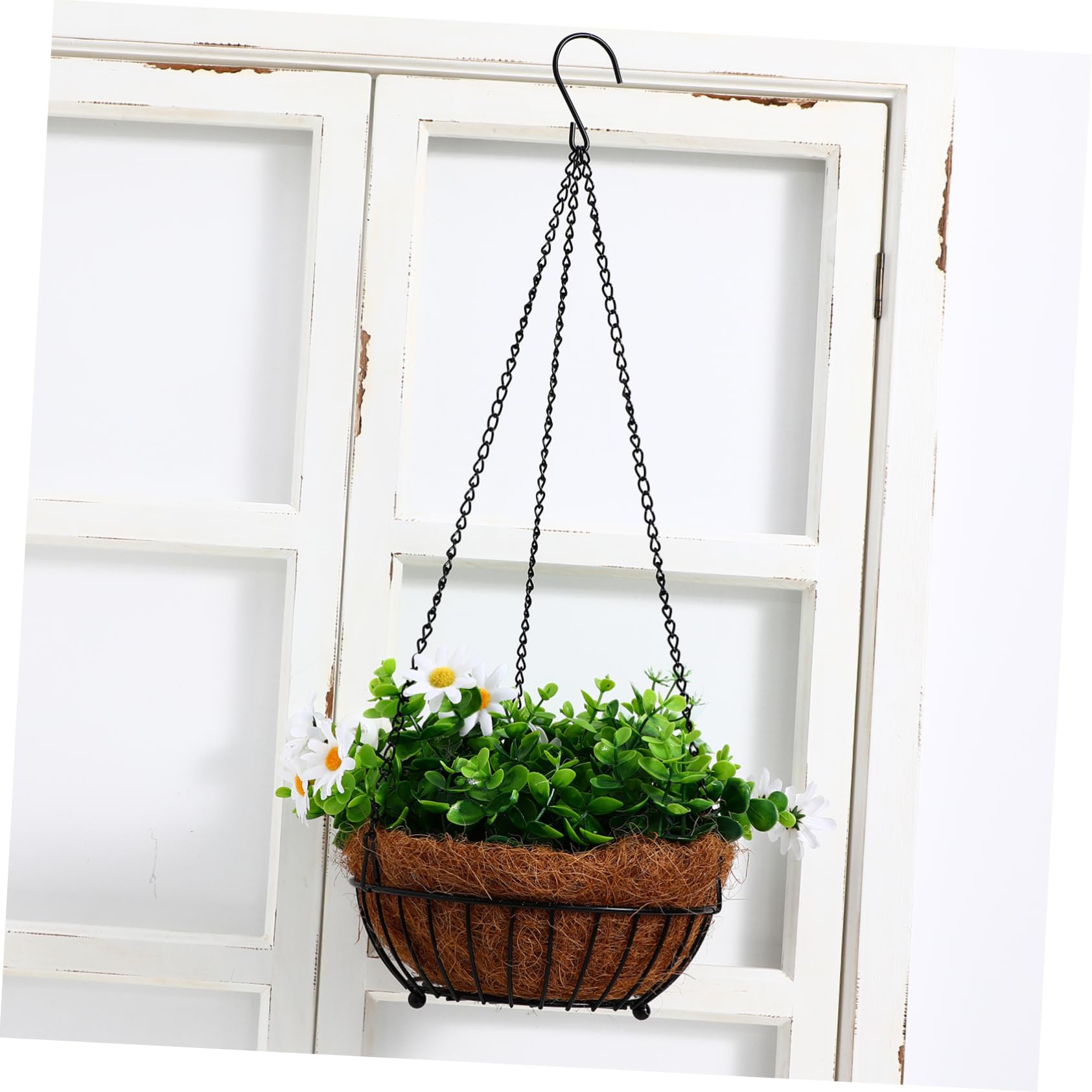 Abaodam 5 Ensembles Chaîne De Suspension Pour Pot De Fleurs Crochets Pour Plantes Suspendues Extenseur Pot De Fleurs Suspendu Chaînes De Suspension Pour s De Le Fer 5 Pièces * 5