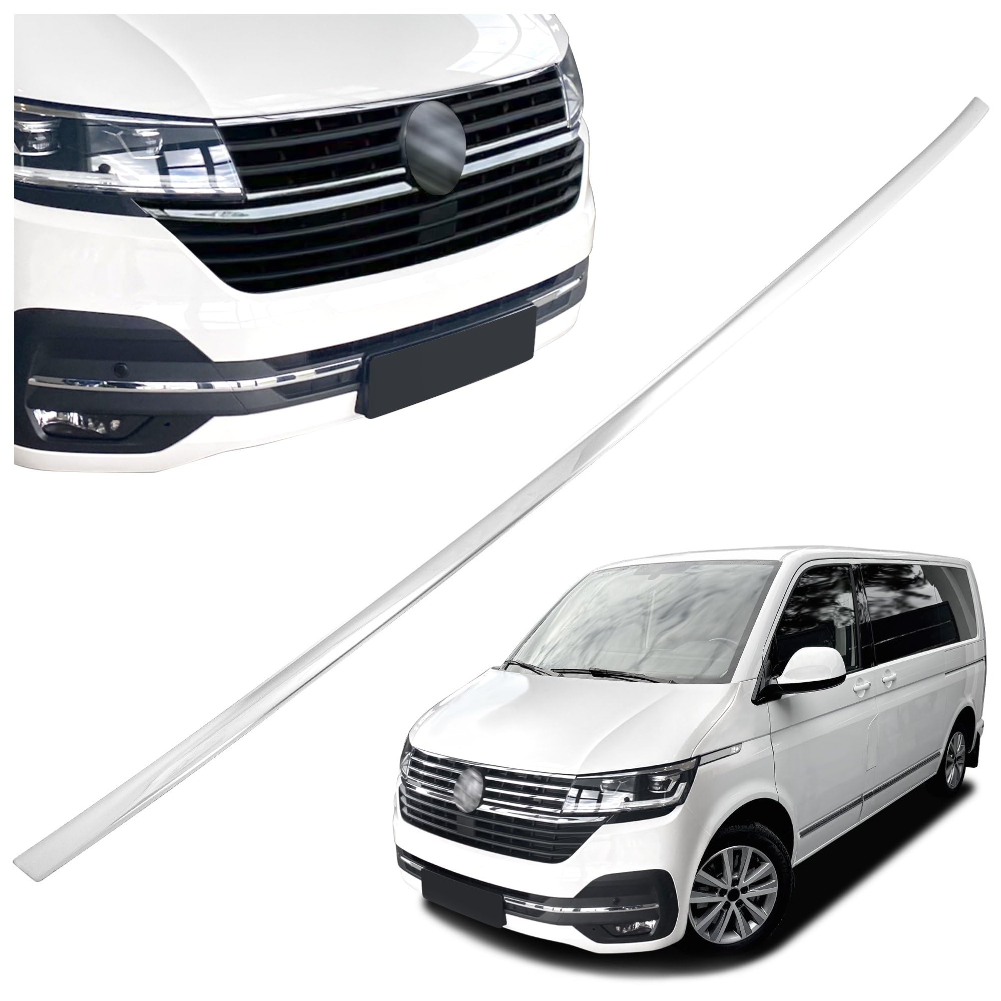 Molduras del radiador de acero inoxidable pulido CHROMEMASTER para rejillas VW T6.1 7