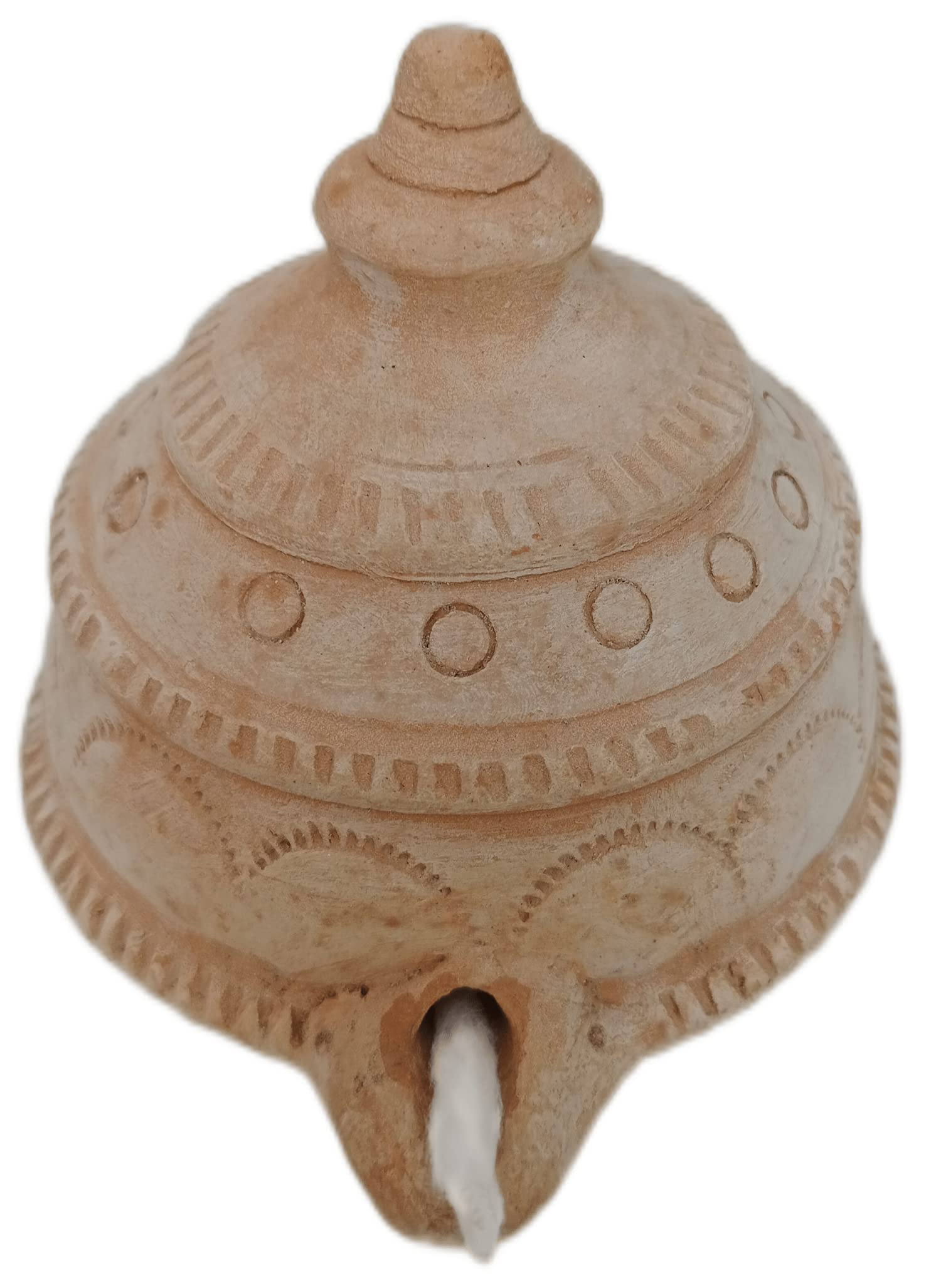 RUKDA Pokaran Pottery Magic Handmade Clay Lamp for Pooja | Handcrafted Natural & Eco-Friendly Mitti Mud Diya/Deepam (Standard)-image-16