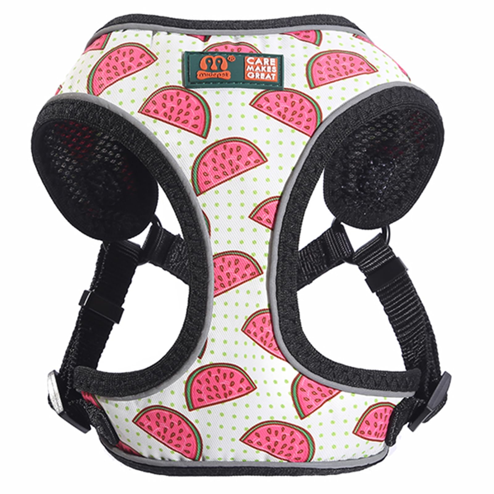 Cature Dog Harness Nylon Reflective Dog Cat Harness Vest Printed French Bulldog Harness Puppy Small Medium Dogs Cats Harness for Dogs and Cats (Pink, L) (B0CS3K8FT3) Amazon Price History, Amazon Price Tracker
