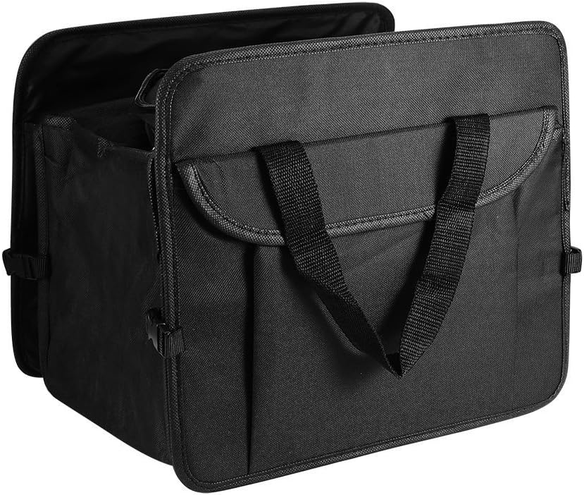 Kapoo Multipurpose Car Storage Foldable Trunk Organizer with Bag - Black