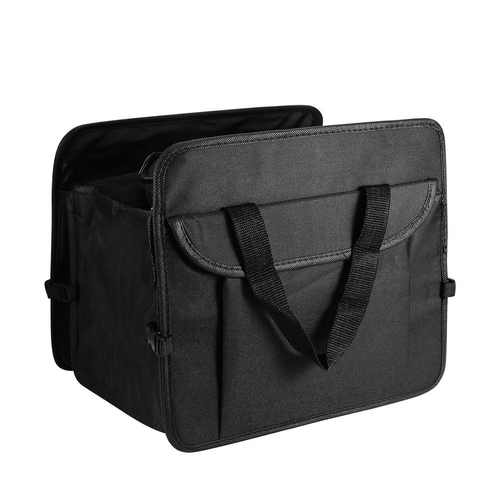 Kapoo Multipurpose Car Storage Foldable Trunk Organizer with Bag - Black
