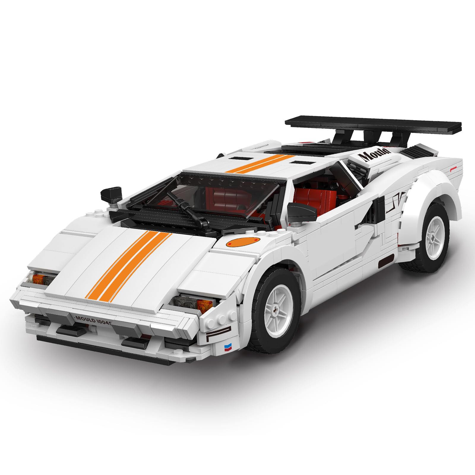 Mould King 10045 Technik Sportwagen Cabrio Auto großes Set für Erwachsene, Modellauto-Bausatz, Ausstellungsstück für Sammler Technologie Klemmbausteine Bausatz (1349Teile)