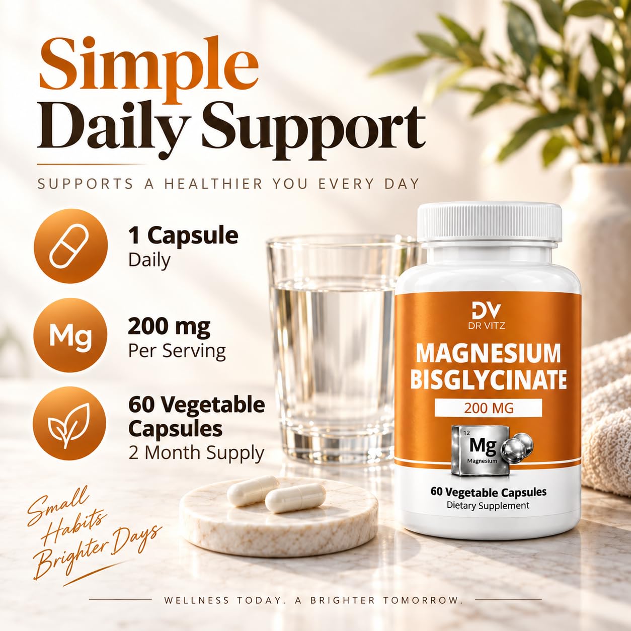 Albion® Magnesium Bisglycinate Chelate, 200 mg per Capsule – Chelated Magnesium Glycinate for Sleep, Stress & Muscle Recovery – Gentle, Non-Laxative – 60 Vegan Capsules — Amazon image 8