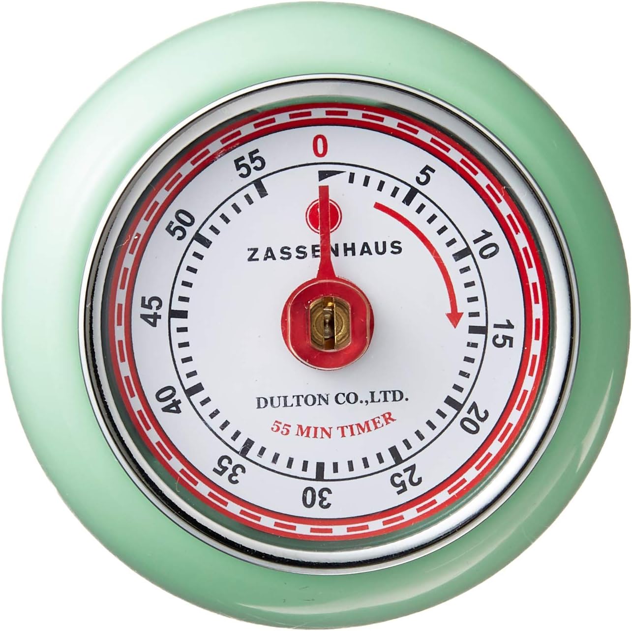 Front view of the Zassenhaus Magnetic Retro Kitchen Timer