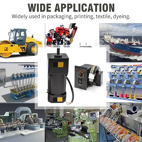 Vista 14 de Motor reductor de engranajes variable ajustable de 15W 5K AC110V Motor de engranajes de CA con controlador de velocidad para la industria 270RPM/min