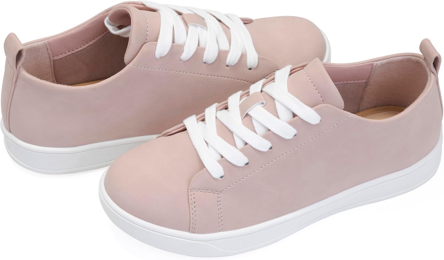 Women's Lace Up Trendy Sneaker Classic Fashion Low Top Walking Shoes - Picture 76 of 109