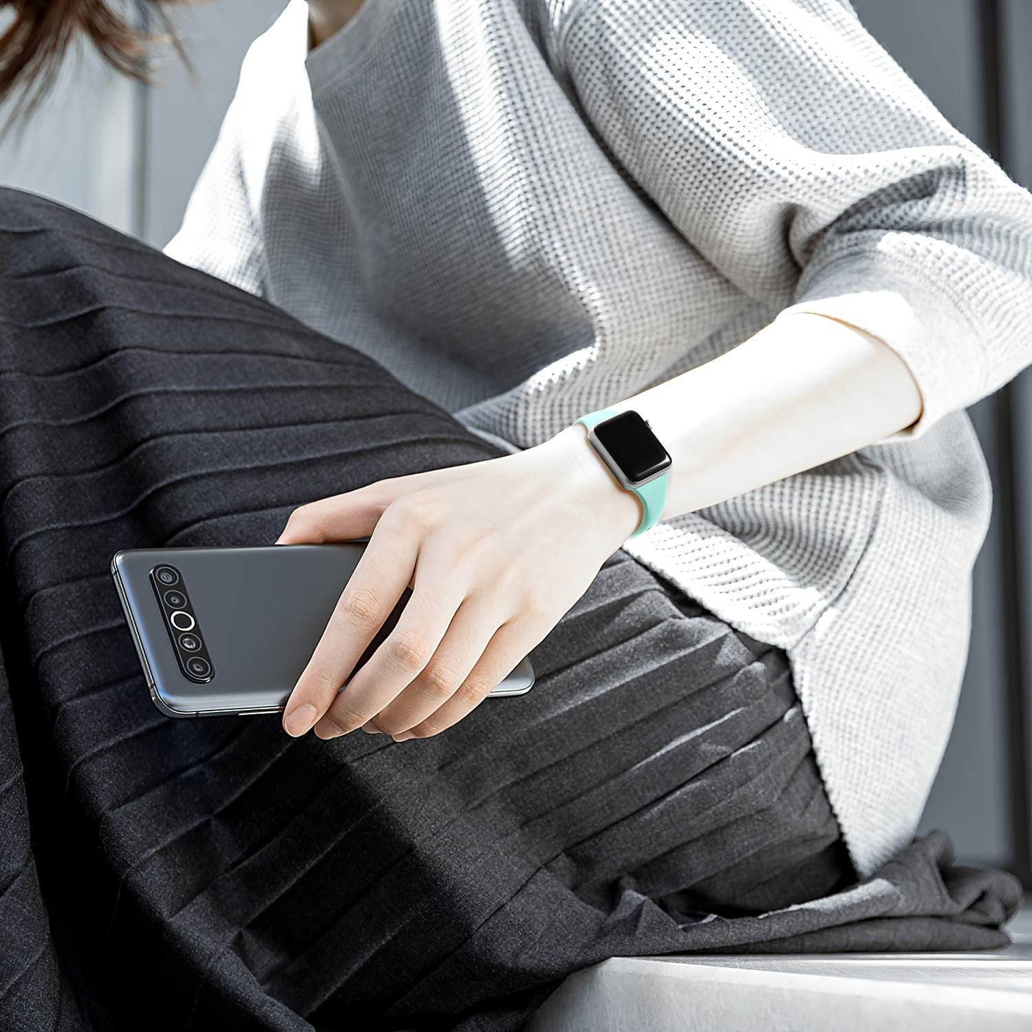 Henva Bands for Smart Watch, Blue, S/M