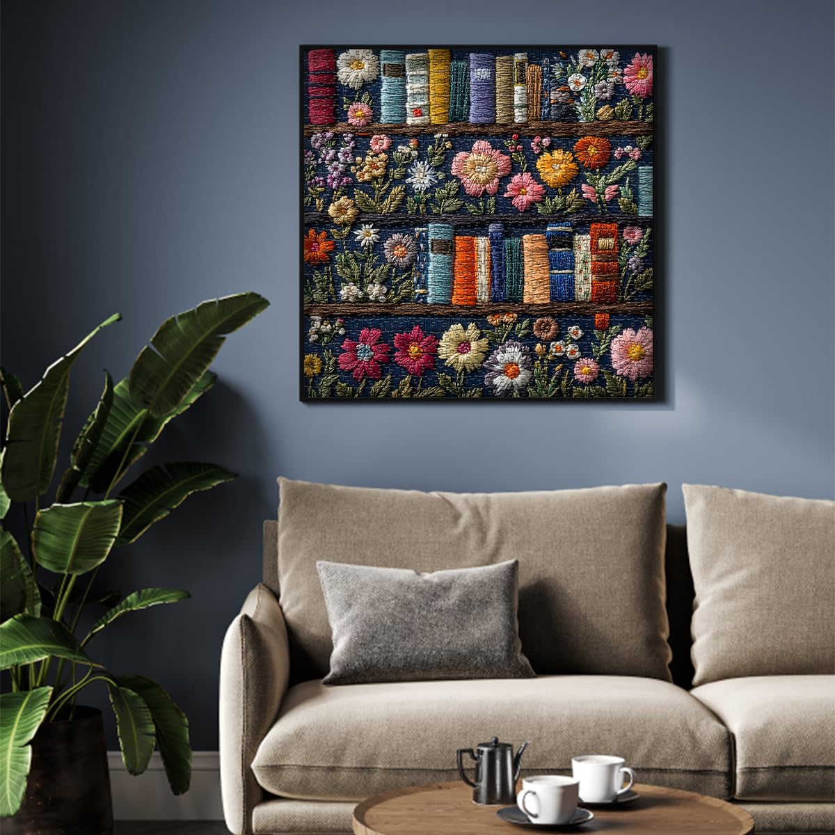 PICKFORU Wildflower Pages Jigsaw Puzzle 1000 Pieces, Unique Art Floral Plant Puzzle Retro Vintage Aesthetic Challenge for Adults - Image 5