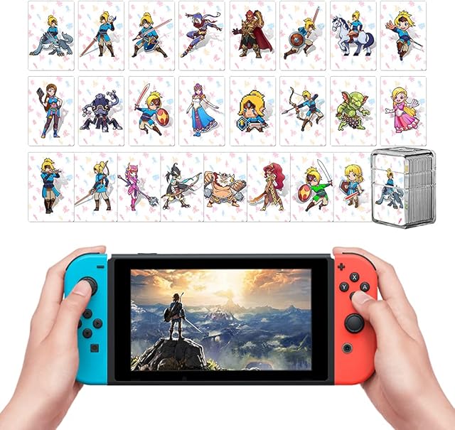 25PCS Zelda & Loftwing NFC Tags Cards Compatible with The Legend of Zelda Breath of the Wild: Skyward Sword Compatible with Switch/Lite Wii U