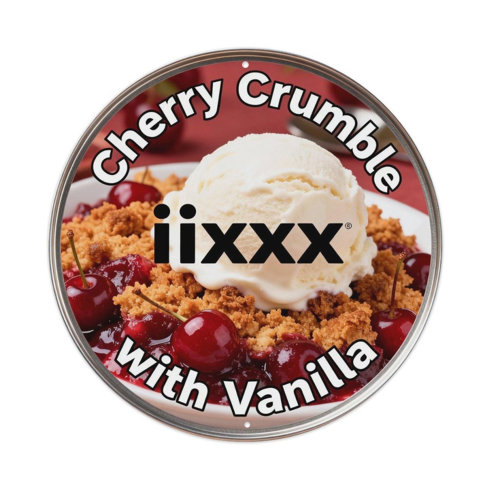 Blackberry Crumble with Vanilla Metal Tin Sign Plaque