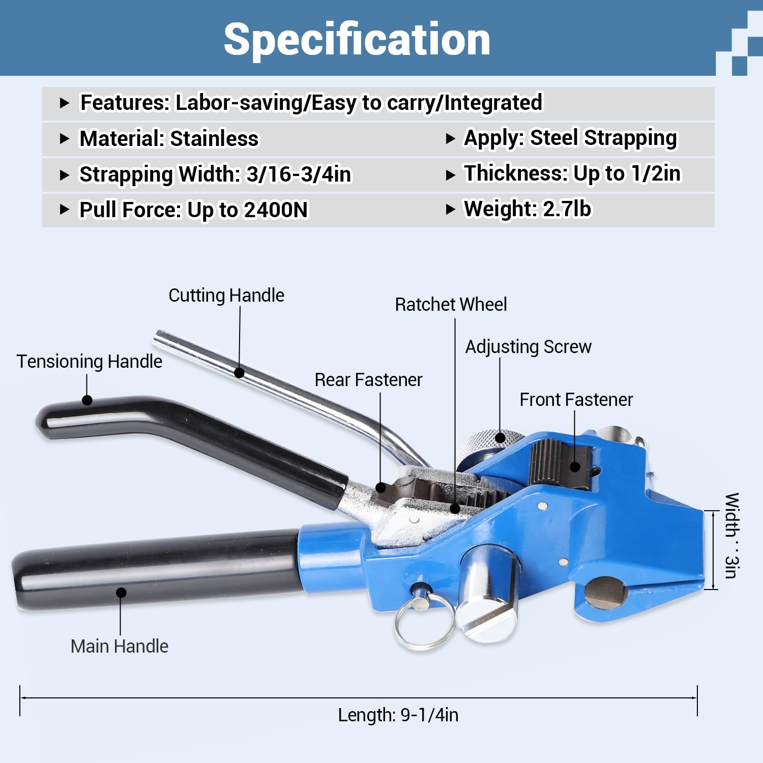 YouBXupup Steel Strapping Banding - Stainless Steel Banding Tool Band Coil 3/16