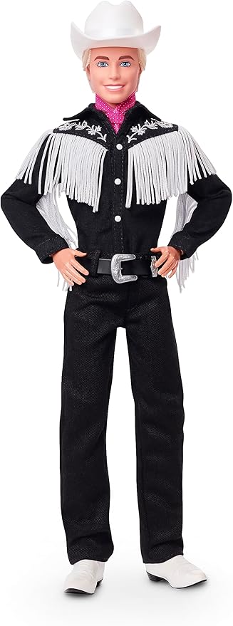 Muñeco Ken Vaquero de Barbie The Movie con Ropa Estilo Cowboy