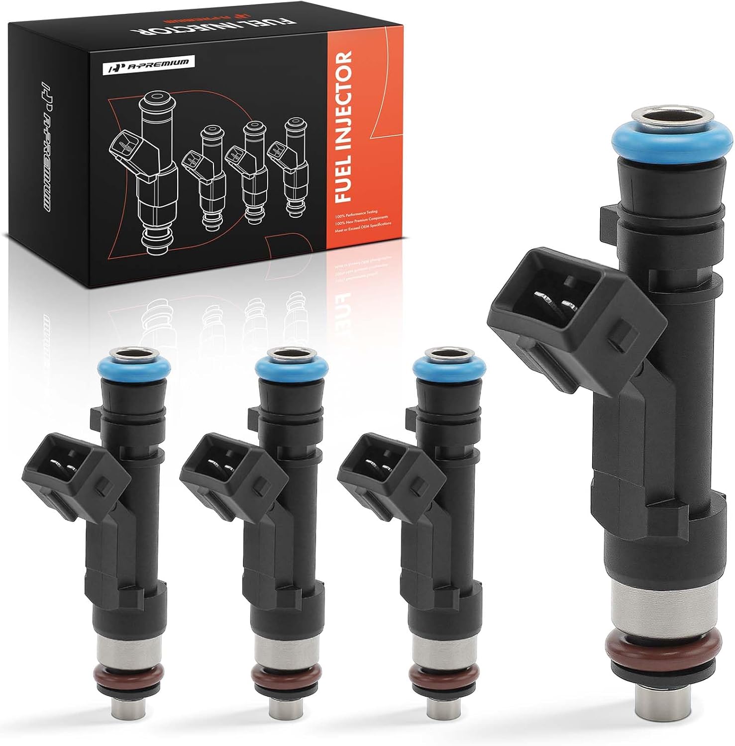 A-Premium Fuel Injectors Set of 4 for Chevrolet Cruze 1.4L (Replace# 0280158205)
