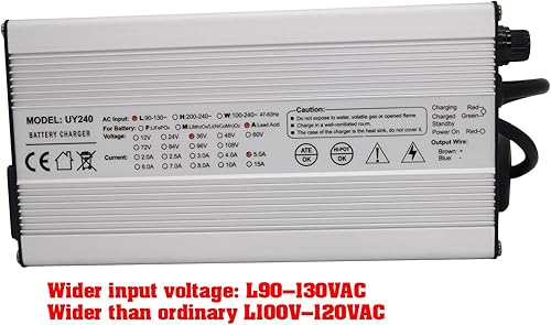 Miniatura 2 de KEYHAO Cargador de 36 voltios para carrito de golf, cargador de batería para Ez Go Club Car EZgo TXT (enchufe estilo D)