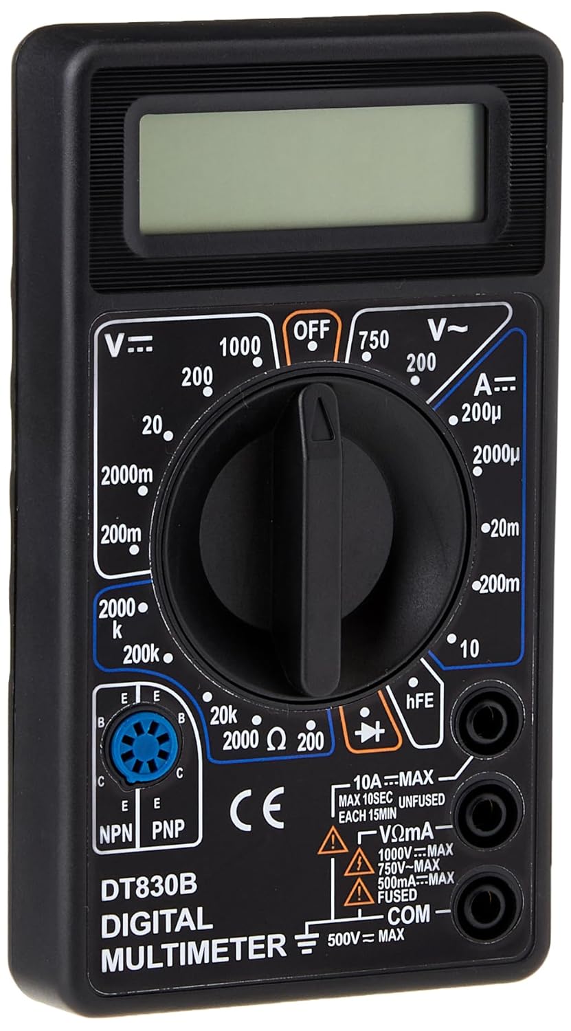 Simply DM01 Digital Multimeter DC and AC Voltage Display Standard ...