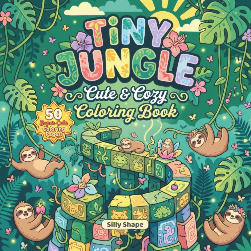 TINY JUNGLE: Cute & Cozy Coloring Book (TINY COLORING BOOKS)