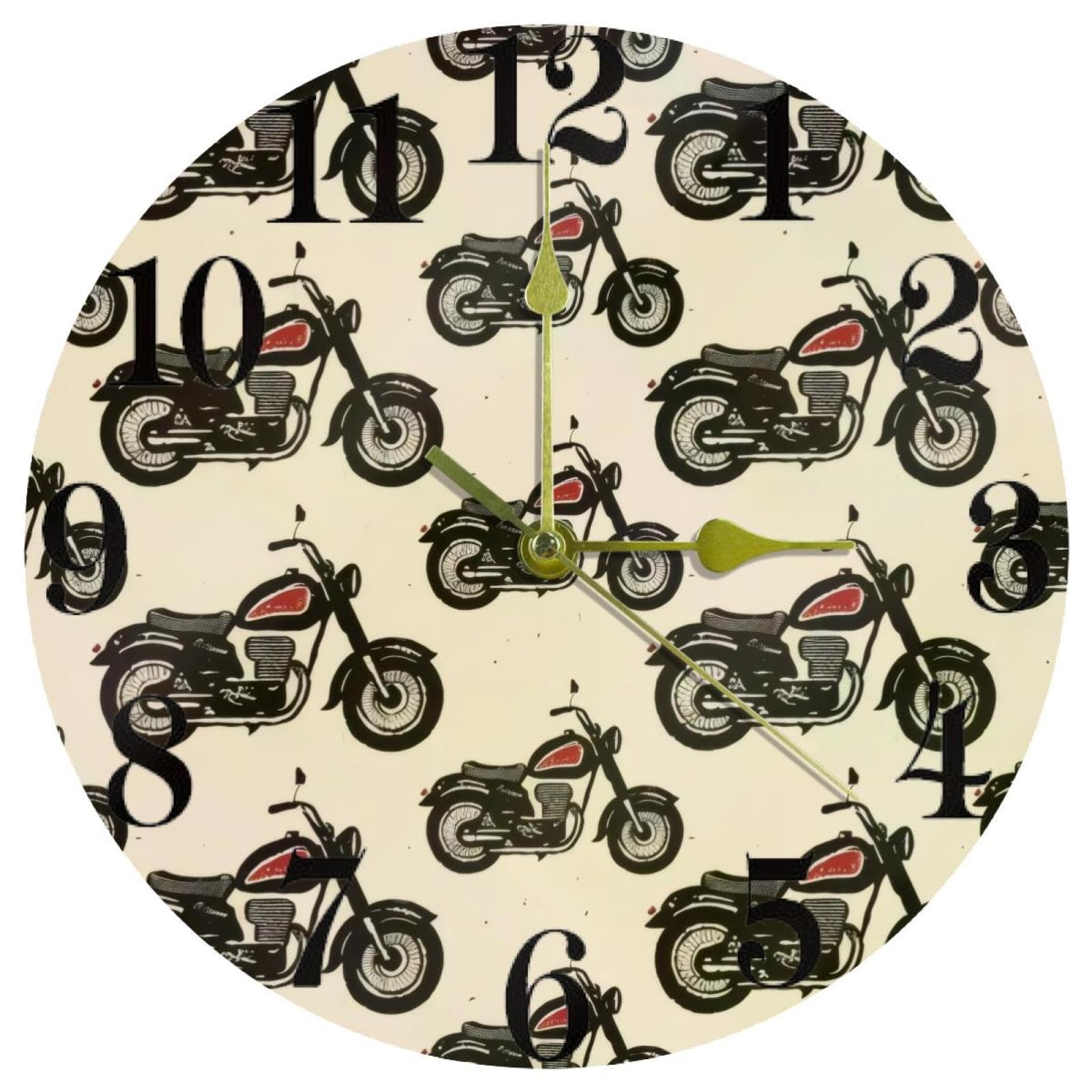 Horloge murale ronde silencieuse pour une cuisine moderne et un bureau apaisé