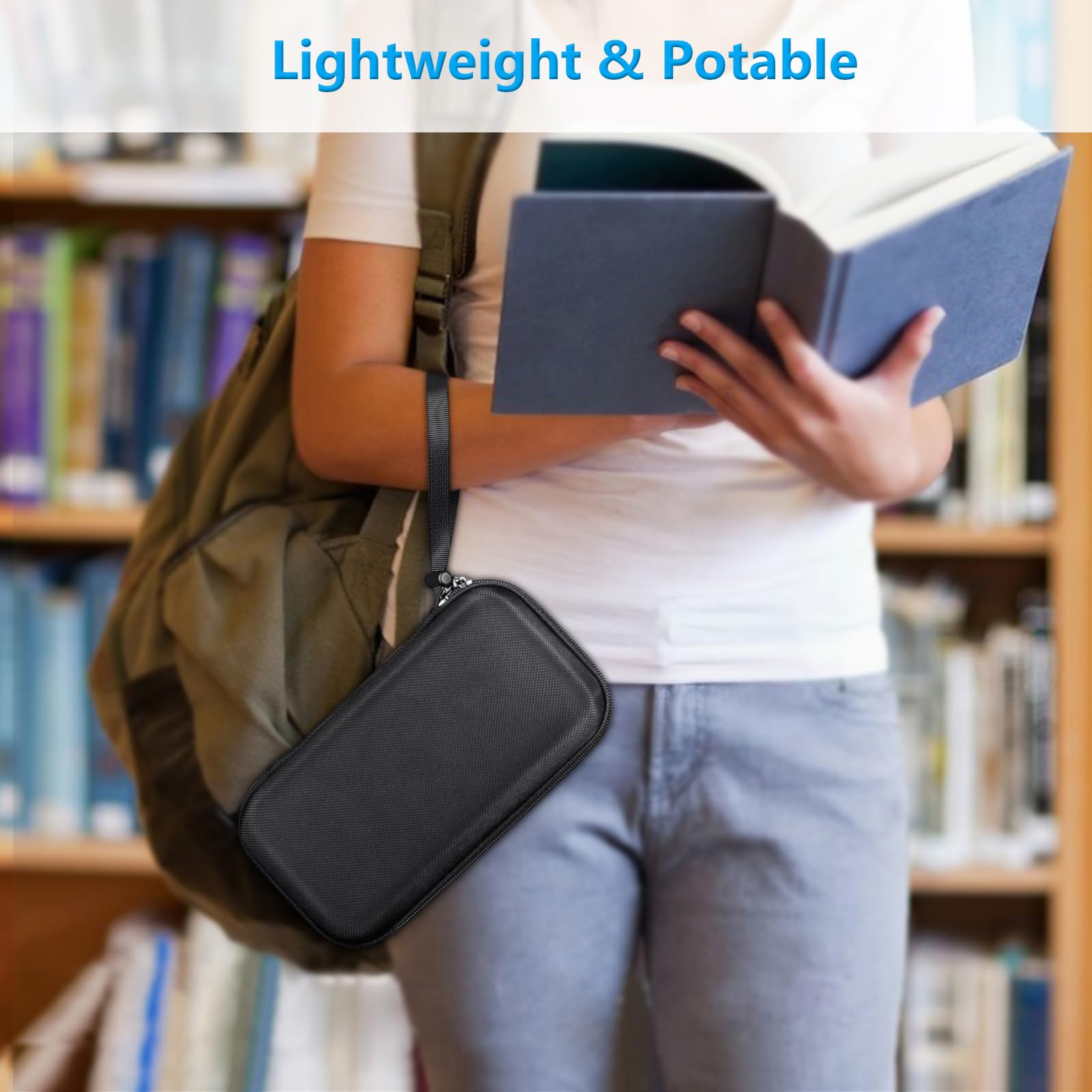 Étui de transport pour calculatrice graphique TI-84 Plus CE, étui de protection rigide en EVA résistant aux chocs pour Texas Instruments TI-84 Plus CE/TI-83 Plus CE/TI-Nspire CX II