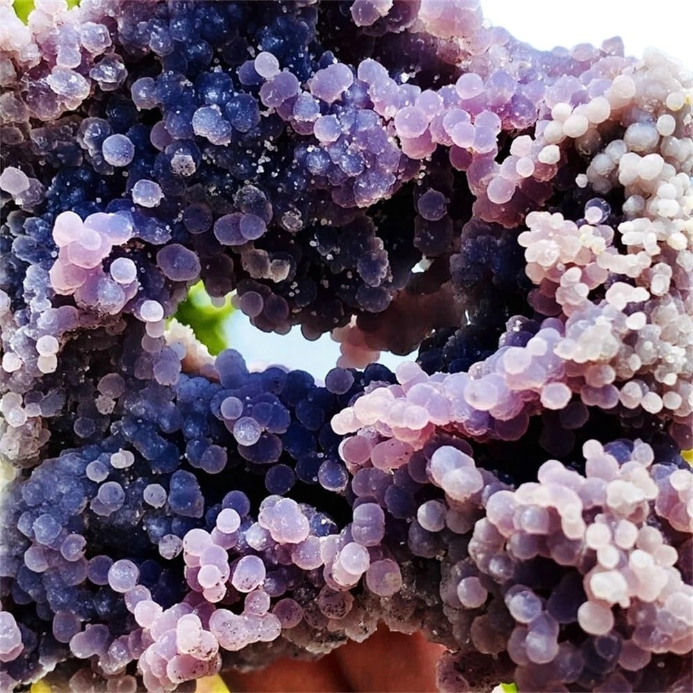 AARTERZZA 1pc 510-600g Grape Agate Clusters Home and Office Decorations