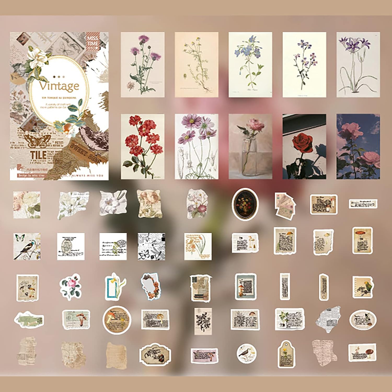 Buy Vintage Town Stickers Doraking 55pcs Vintage Town Scrapbook Washi Stickers And Background Paper For Scrapbook Diary Decoration Online In Turkey B08ncf4jz8