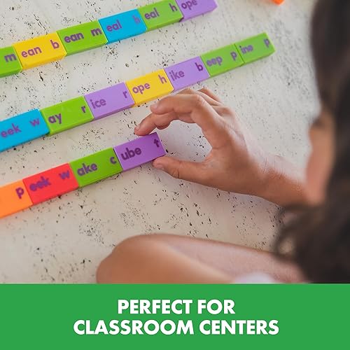 Miniatura 6 de Educational Insights Phonics Dominoes - Vocales largas juego de vocales largas para niños de 6 años en adelante 84 piezas multicolor 75 pulgadas de