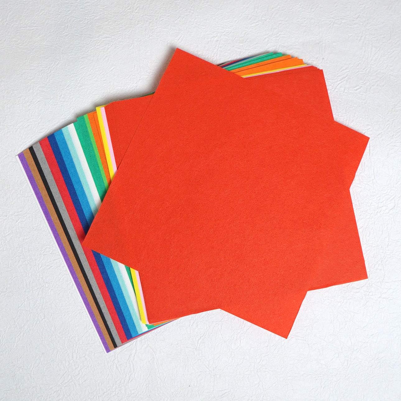 [Taro's Origami Studio] WASHI Standard Size 6 inch (15cm) Origami Paper, 100 Sheets, Traditional Japanese Paper Made in Japan