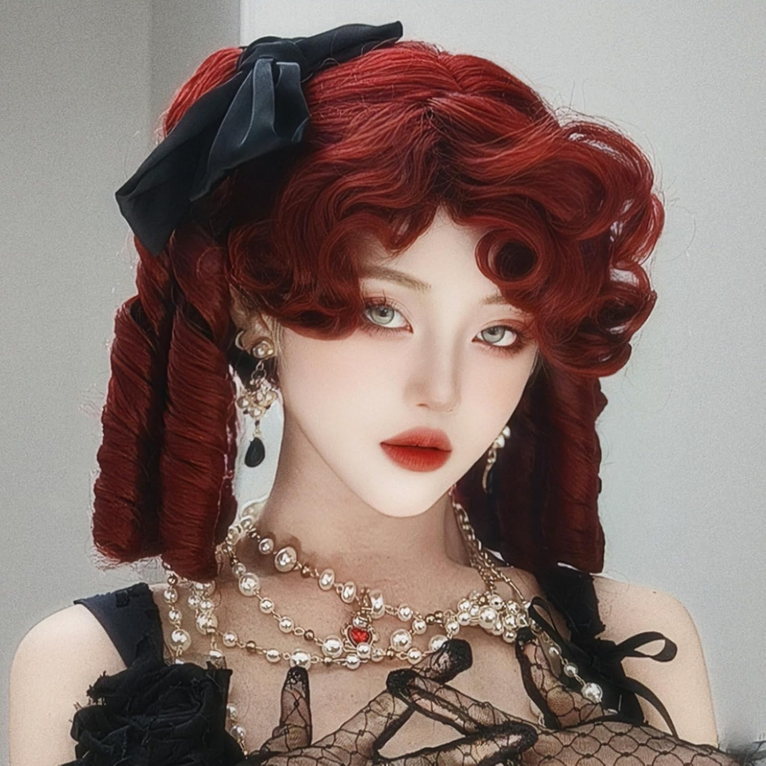 人毛100% ストレート サラサラ セミロング ウィッグ かつら LV42 人毛