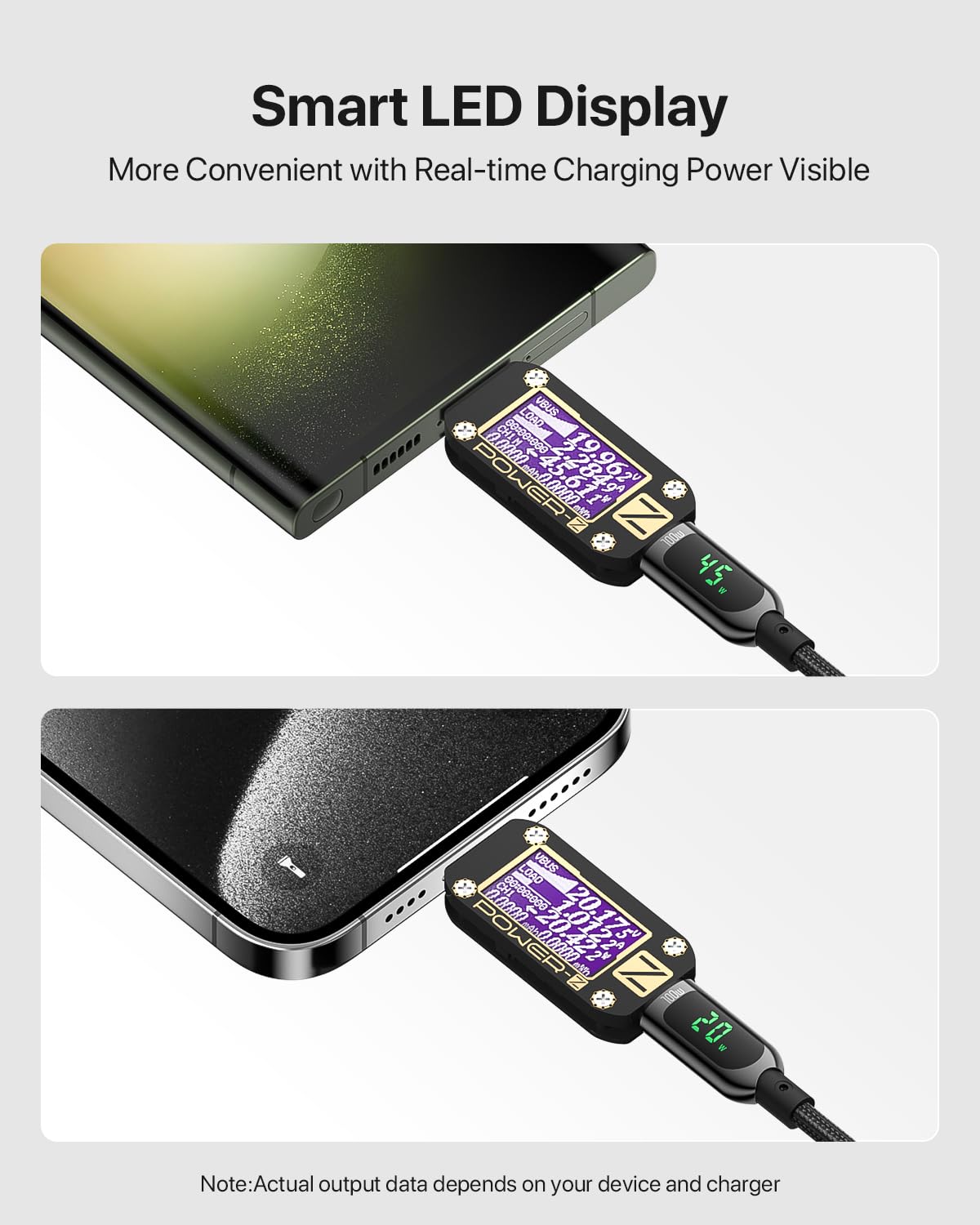 SOOPII Cavo USB C a USB-C da 100W, (3M,2Pacchi) cavo di ricarica rapida da,con indicatore LED, cavo di ricarica PD 5A Tipo C per lPhone 15/Pro Max,lPad Air,MacBook,Galaxy S23/S22,Pixel,LG(Nero)