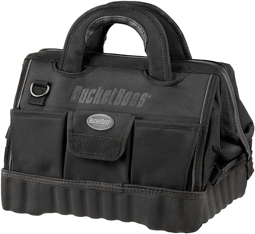 Bucket Boss - Pro Gatemouth 14 Tool Bag, Tool Bags - Professional Series (64014), Black, 14"
