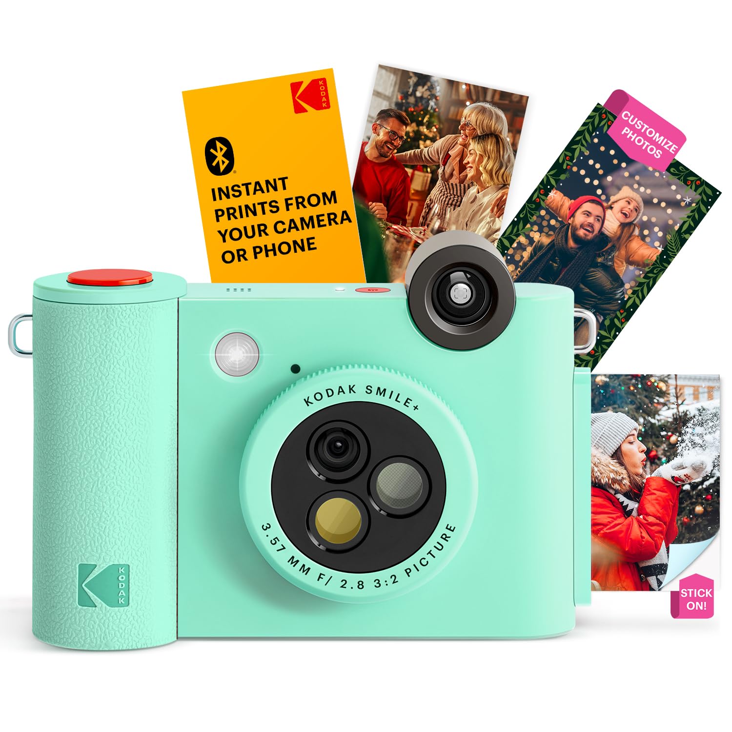 KODAK Smile+ 2-in-1 Digital Instant Camera & Wireless Bluetooth Photo Printer, 10MP, Special-Effect Rotating Lens