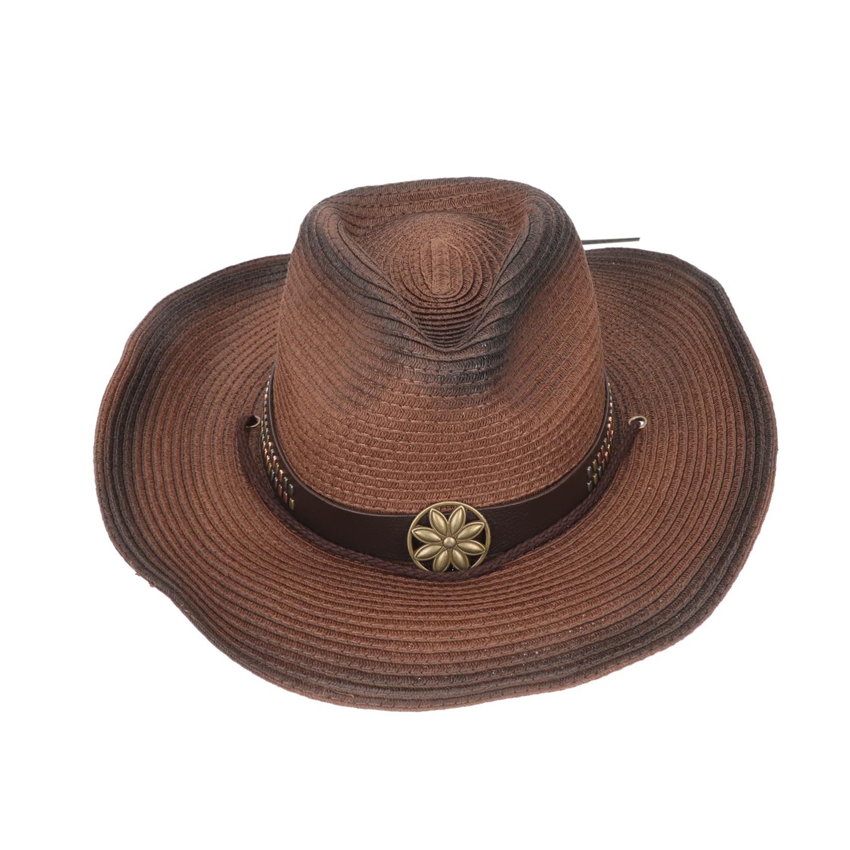 NOLITOYWestern Cowboy hat Denim Cowboy hat UV Protection hat Classy caps Fedora Hats Straw Cowboy hat Cowboy