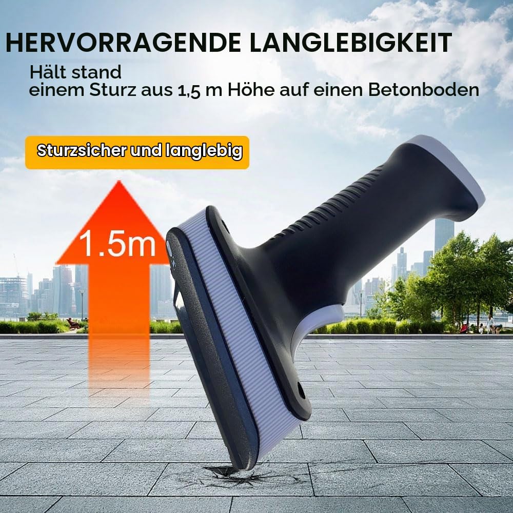 YANZEO SR290 UHF RFID Leser Handheld Terminal Barcode Scanner 1D/2D QR Barcode-Leser Bluetooth 2.4 GHz+Kabel USB Barcode Lesegerät für Schmuck/Bekleidung/Schuhgeschäft, Supermarkt, Lagerhaus