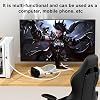 VR Link Cable Compatible with Coverzone Oculus Quest High Speed USB-C PC Connection Cable, L Shaped Comfortable Design, Low Latency VR Game Experience 5 Meters EX-1 (USB to Type C)