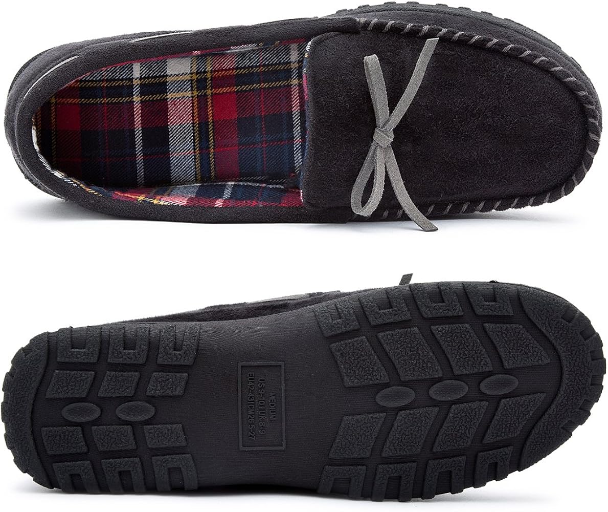 Flannel Lined Moccasin Slipper 