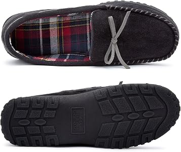 Flannel Lined Moccasin Slipper 