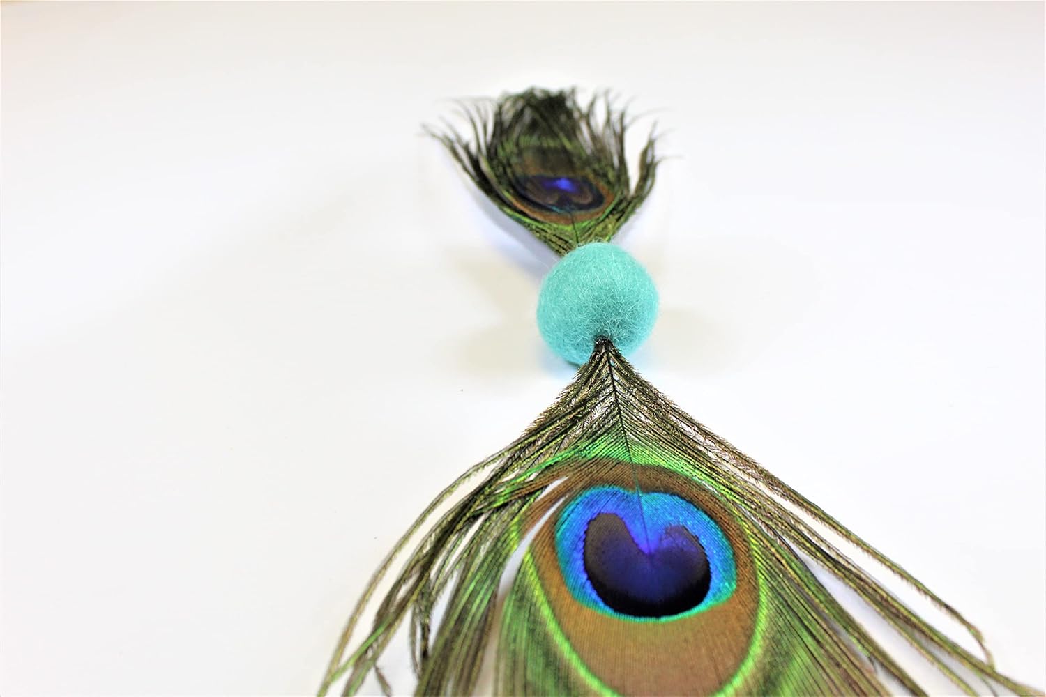 Natural Feather Cat Toy Infused with Catnip, Cat Play Toy, Kitty Toss Toy for All Breeds (10 Pack)
