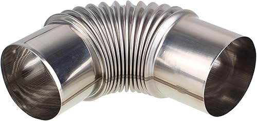 Miniatura 3 de ETFBUY Manguera de escape de aire flexible sin aislamiento de acero inoxidable de 2.36 pulgadas para secador de cocina hidropónico