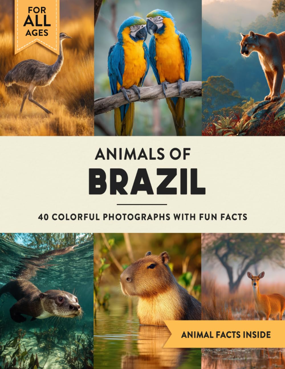 Animals of Brazil: A Wildlife Picture Book With Fun Facts Including Amazon and Rio de Janeiro For Kids & Adults