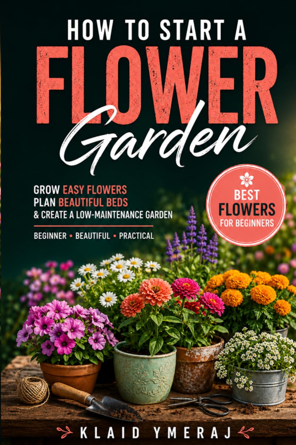 How to Start a Flower Garden: Planting Flowers for Beginners, Growing Easy Flowers, Planning Beautiful Beds, and Creating a Low Maintenance Flower Garden