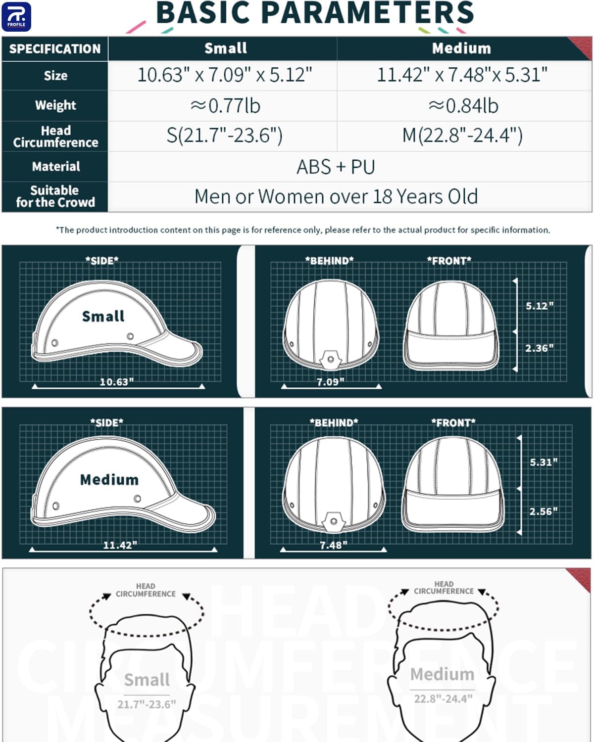 Adult Baseball Cap Helmet - Urban Style for Golf, Low Profile Urban Commute PU Retro Leather Hat for Men & Women