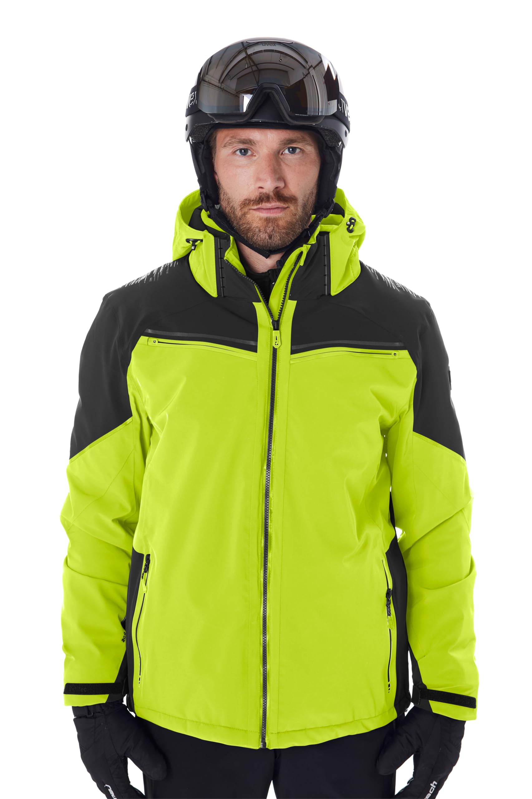 Killtec Herren Ksw 51 Mn Ski Jckt Skijacke/Funktionsjacke mit abzipbarer Kapuze, Schneefang und Unterarmventilation